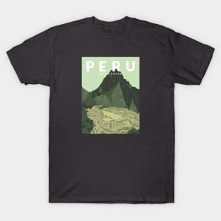 Machu Picchu, Peru Travel Poster T-Shirt